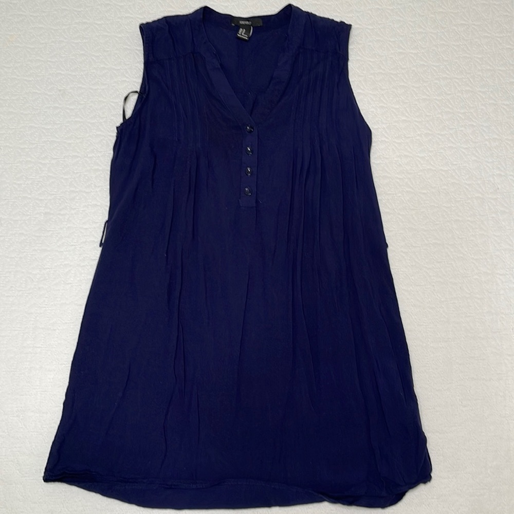 Forever21 Navy Shirt mini dress Women Size Medium